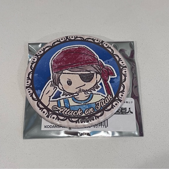 Attack on Titan Jean Kirstein GraffArt Can Badge Shingeki no Kyojin Douwa ver - Picture 2 of 4